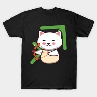 Sagittarius Zodiac Cat T-Shirt